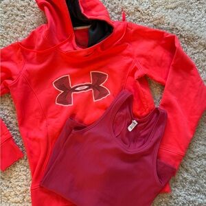 Under Armour Hoodie and Tank bundle